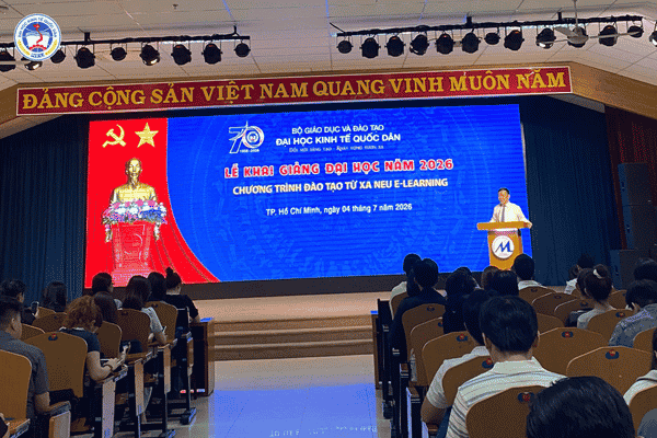 Lễ khai giảng NEU E-Learning tại Thành phố Hồ Chí Minh ngày 04/07/2026