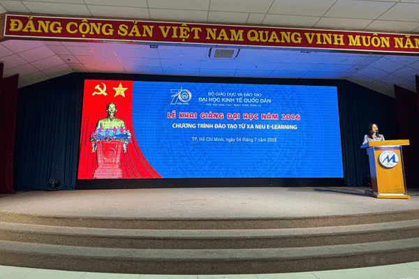 Lễ khai giảng NEU E-Learning tại Thành phố Hồ Chí Minh ngày 04/07/2026
